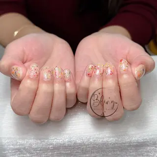 ショート 波 なみのネイルデザイン