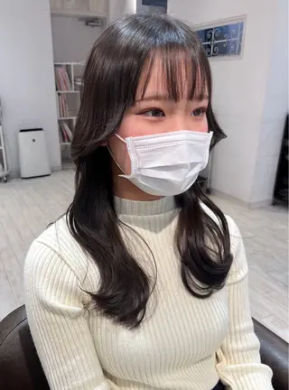 ロング 【韓国ヘア×透明感 カラー】笹谷 莉未のヘアスタイル