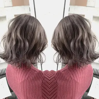 ミディアム カラー ヘアアレンジ Merci メルシー 福岡、今泉のヘアスタイル