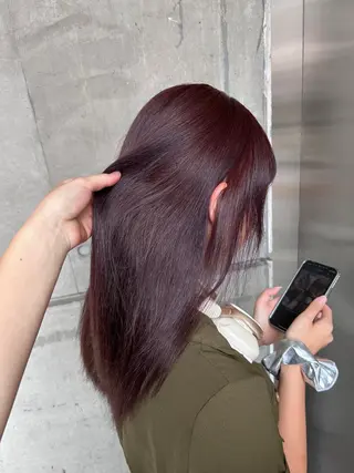 ロング カラー 冬っぽカラー/ マツエク/ゆきなのマツエク・マツパデザイン