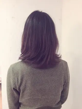 ミディアム セミロング 小柳 ゆかりのヘアスタイル