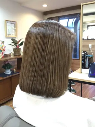 ミディアム カラー Annon プライベートサロンのヘアスタイル