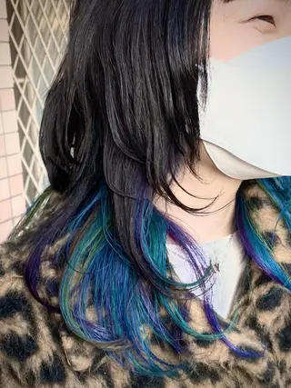 セミロング カラー KAH所属・Koichi Satoのヘアスタイル