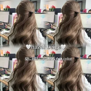 ロング ♡ナチュラルガーリー ♡ベージュ♡RINAのヘアスタイル