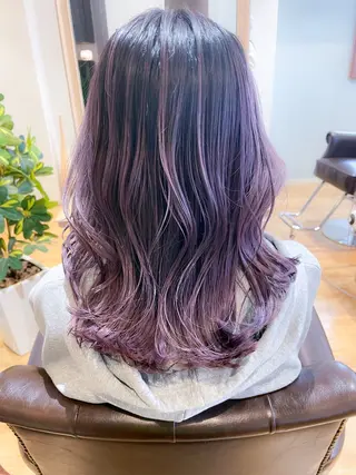 ロング カラー 高嶋 憂蘭々のヘアスタイル