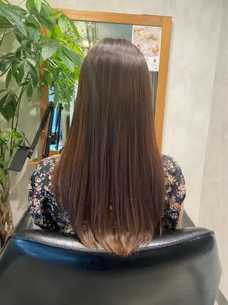 ロング カラー 馬場 彩のヘアスタイル