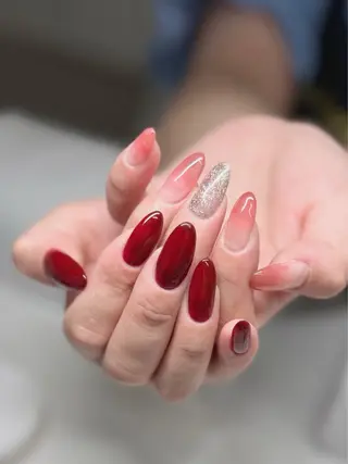 ロング 藤井 司のネイルデザイン