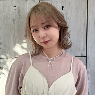 ミディアム カラー 柔らかいcolor ￤韓国￤🩰マユ🩰のヘアスタイル