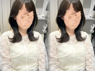 ミディアム erina🍑新宿/ 艶カラー/レイヤーのヘアスタイル