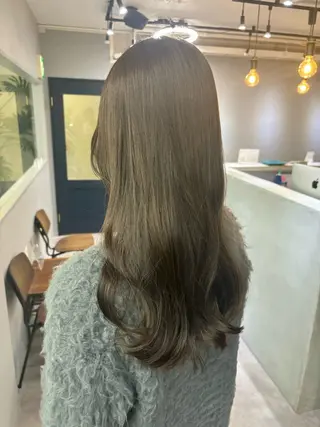 ロング カラー きよはらちさき🍑 柔らかカラー🌱🫧のヘアスタイル