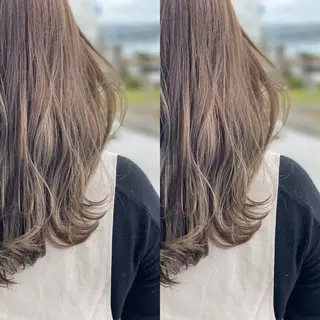 ロング カラー Snaly カラー特化ページのヘアスタイル