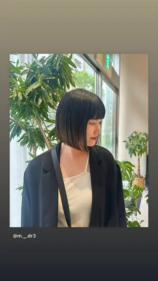 ミディアム 透ける艶カラー💎 ミオのヘアスタイル