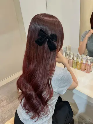 カラー エクステ🎀 暖色カラー🎀amiのヘアスタイル