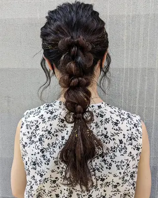 ロング ヘアアレンジ ヘアセット✨髪質改善 ✨臼井直子のヘアスタイル