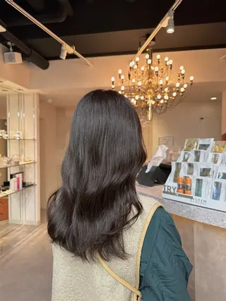 ロング カラー 韓国/レイヤー/ 透明感🩶ひかる🩶のヘアスタイル