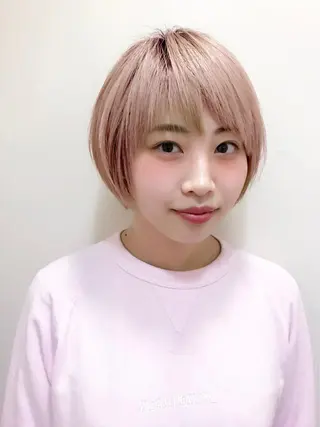 ショート カラー マツオカ ケンシロウのヘアスタイル