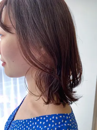ミディアム カラー モリシュンスケ /レイヤー/髪質改善のヘアスタイル