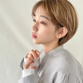 ショート カラー パーマ ヘアアレンジ ショートボブ縮毛矯正 髪質改善のプロ山道潤のヘアスタイル