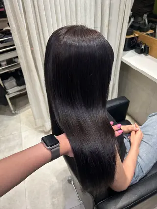 ロング 松本 奈々のヘアスタイル