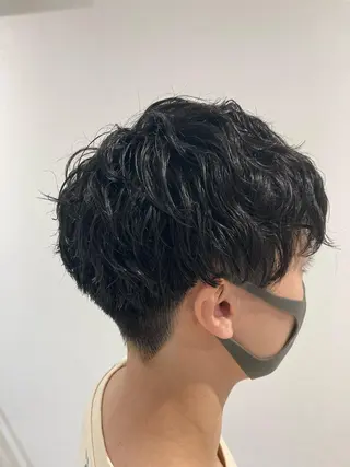 ショート パーマ メンズ 🫧高鹿汰一髪質改善 /白髪ぼかし🫧のヘアスタイル