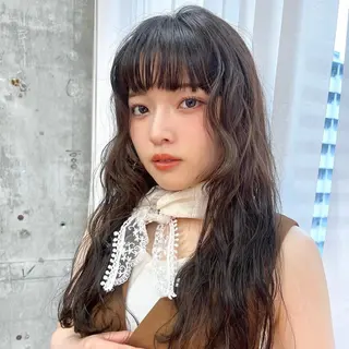 ロング カラー 韓国ヘア /男女❄️ 細江 美紅のヘアスタイル