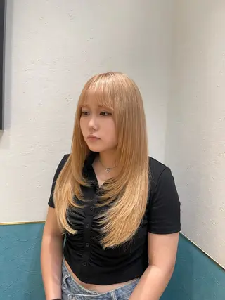 ロング 韓国レイヤー 🧸🤍ちずみのヘアスタイル