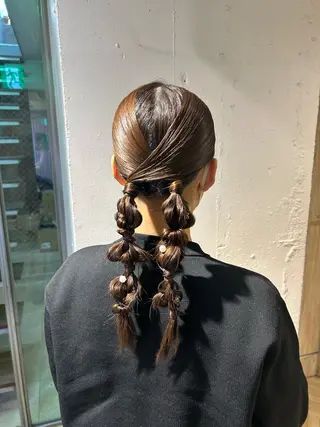 ヘアアレンジ ♛︎ きっか ♛︎ ヘアアレンジ🩵のヘアスタイル