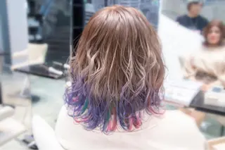 ミディアム カラー Re:ta Hair 飯田淳平のヘアスタイル