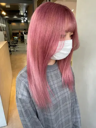 セミロング カラー 🪐SOURCE 塚口　シマブクロ🪐のヘアスタイル
