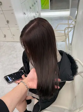 ロング カラー 中韓レイヤー/ ブラウン🤎はやとのヘアスタイル