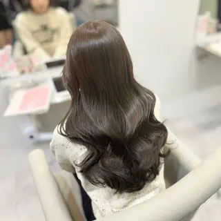 ロング R 横浜【アール】所属・ハイトーン/韓国 ヘア　momo˚✧₊のヘアスタイル