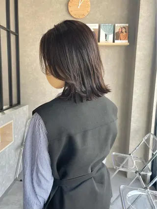 ミディアム カラー mood tatemachiのヘアスタイル