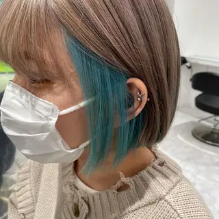 ショート カラー ヘアアレンジ 🤍ベージュ×艶髪 🤍Ryuta🤍のヘアスタイル