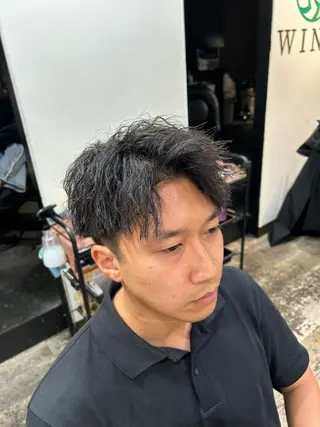 パーマ メンズ メンズ美容室 難波北川司のヘアスタイル