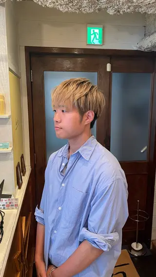 カラー メンズ ボブ/縮毛矯正/レイ ヤー♡Natsukiのヘアスタイル