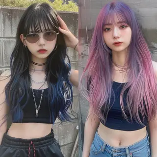 ロング ハイトーン/ウルフ /小澤凌祐🦕のヘアスタイル