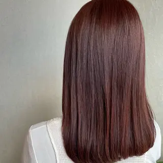 セミロング カラー 五反田 綾里のヘアスタイル