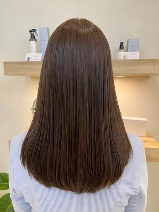 ロング カラー 暖色カラー🍒スパ/ canna‎🤎のヘアスタイル