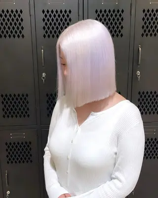 ミディアム カラー 色落ち綺麗透明感カラ /ボブ/ナカツヒカルのヘアスタイル