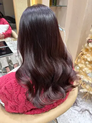 セミロング カラー あかね☆ヘアアレンジ /ボブ/縮毛矯正のヘアスタイル