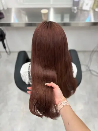 ロング カラー ヘアアレンジ 🫧‪🎀うる艶暖色 🏹Nanako🎀のヘアスタイル