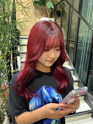 カラー 艶カラー/eye 🫧ྀི/栞のヘアスタイル