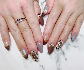 ロング カラー ネイル Q Free nailsのネイルデザイン