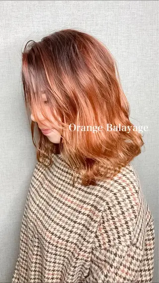 ミディアム カラー Selenehair 三条本店のヘアスタイル