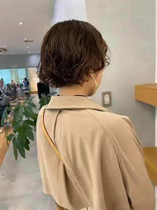 ショート カラー ヘアアレンジ 、 、のヘアスタイル