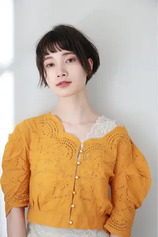 ショート カラー パーマ ヘアアレンジ 可愛いを作る神 ナオヒロのヘアスタイル