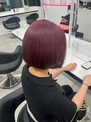 ショート カラー みう/仙台/暖色/ 艶髪/顔周りカット/のヘアスタイル