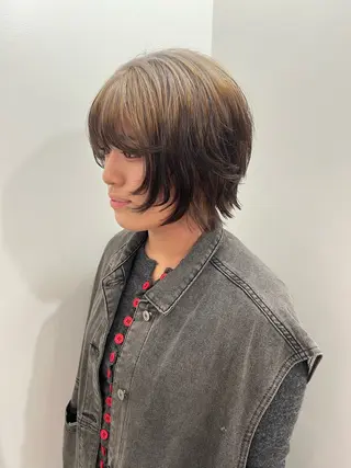 ショート 💥ウルフカット デザインあんな💥のヘアスタイル