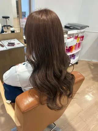 ロング カラー レイヤーカット/髪質 改善✨/藤田侑花のヘアスタイル