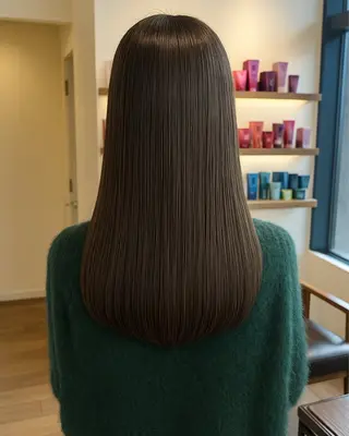 セミロング カラー セジールヘアメゾン所属・韓国レイヤー/透明感 カラー🐈曾根高のヘアスタイル